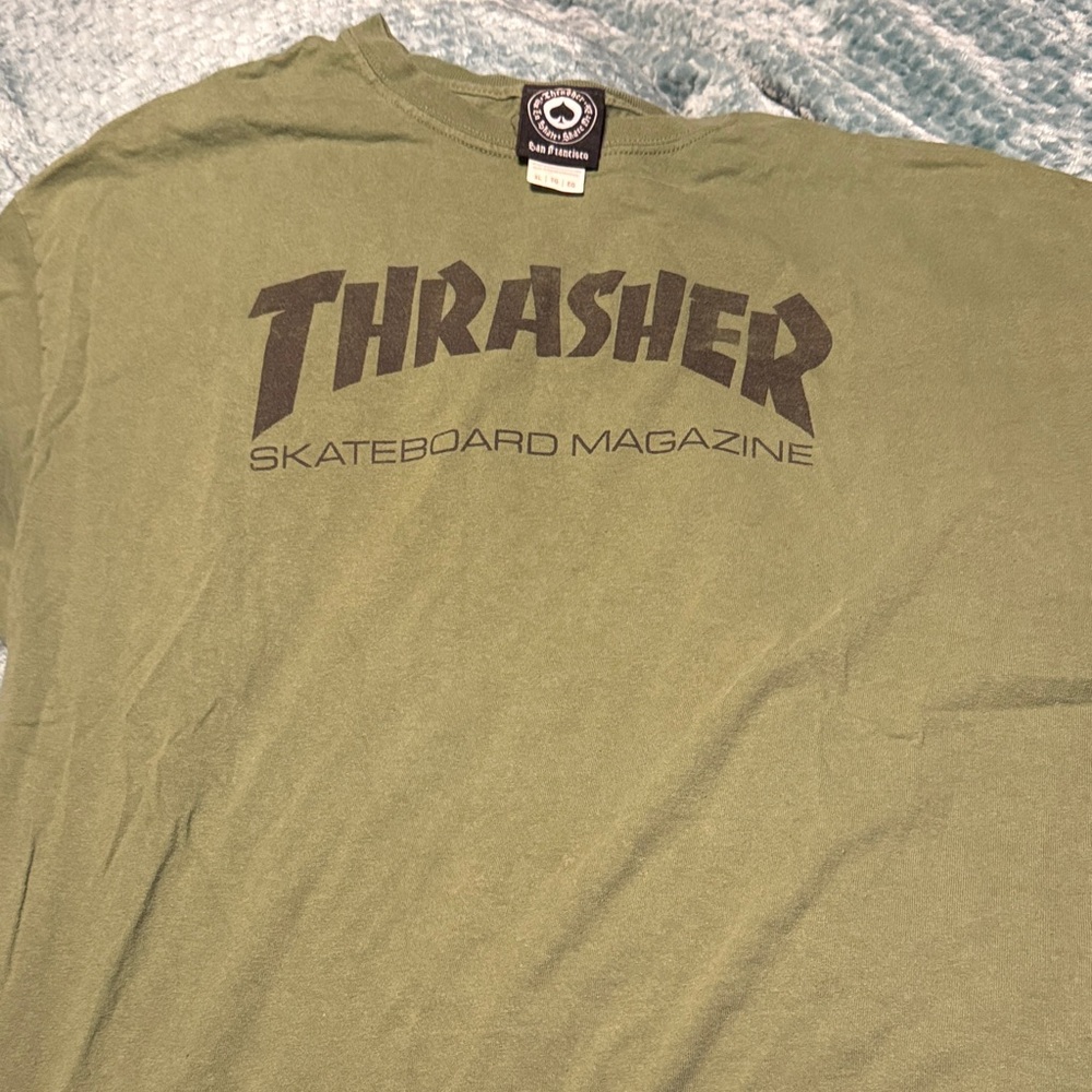 Thrasher Skateboard Magazine Green Tee